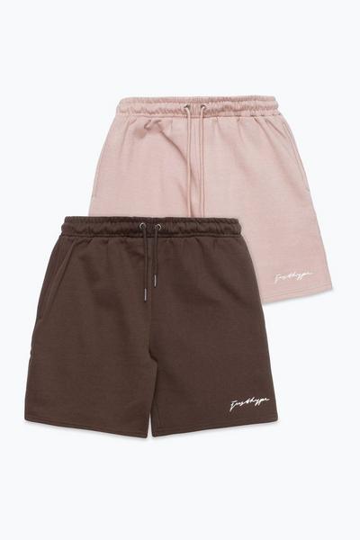 Hype Grey 2 Pack Shorts Set