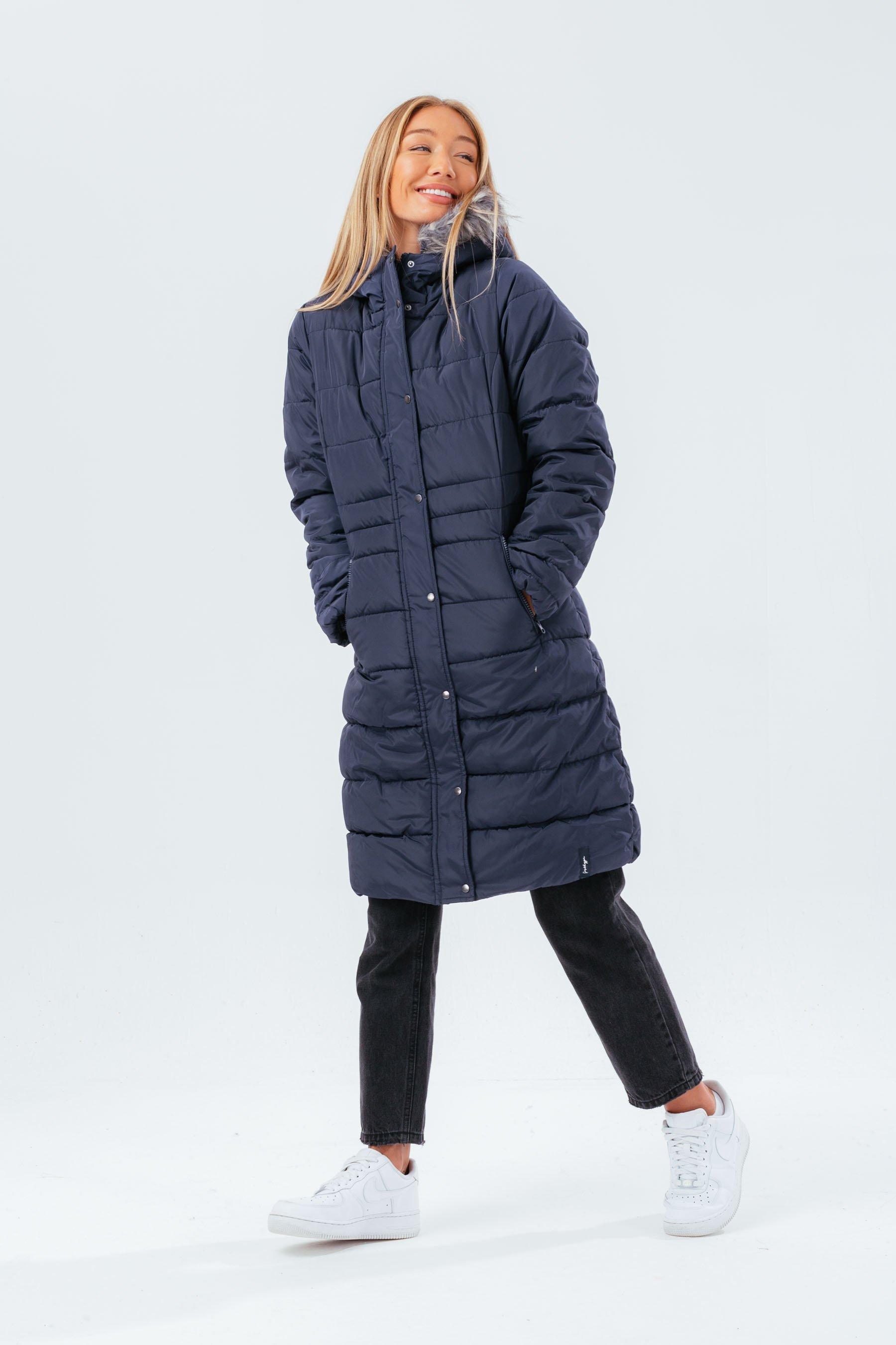 ankle length padded coat