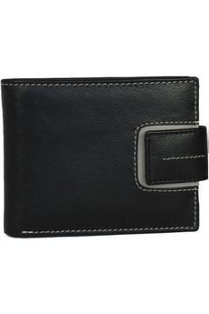 Eastern Counties Leather Black Andrew Tri-Fold Wallet
