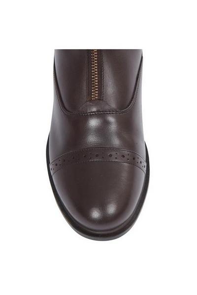 Dublin Brown Evolution Zip Front Leather Paddock Boots
