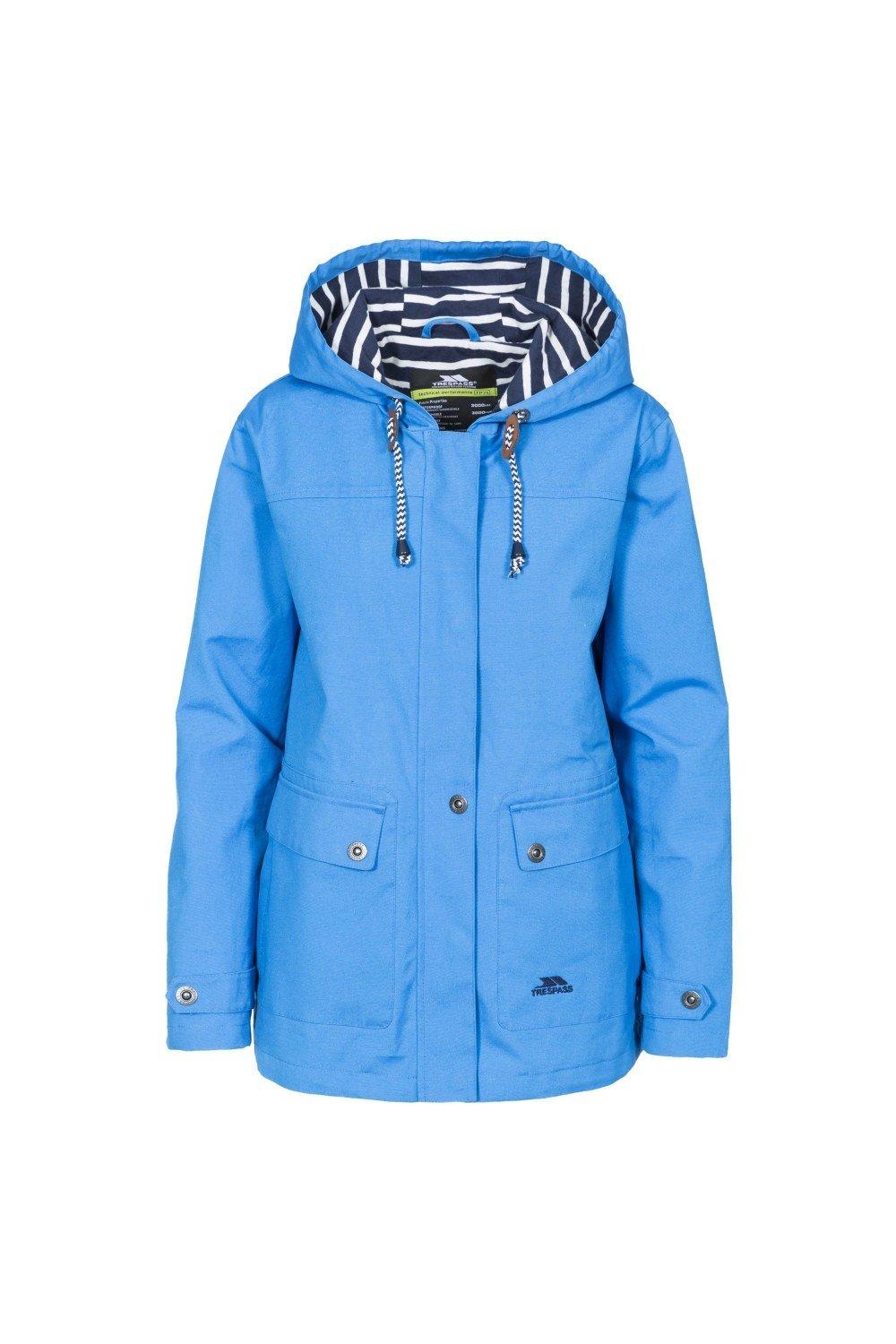 blue waterproof coat