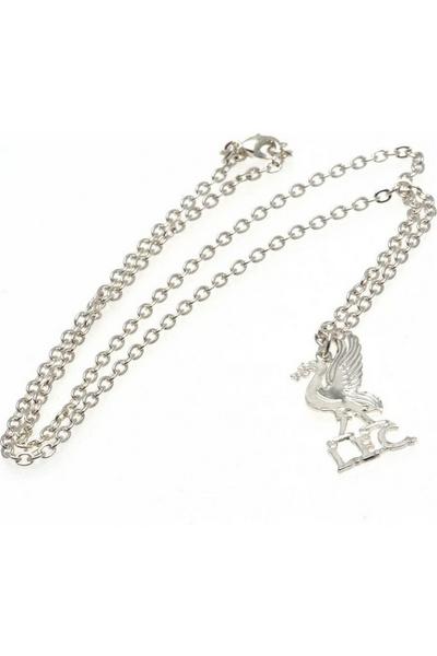 Liverpool FC Silver Silver Plated Liverbird Pendant And Chain