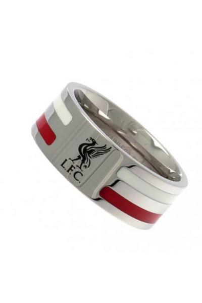 Liverpool FC Silver Colour Stripe Ring