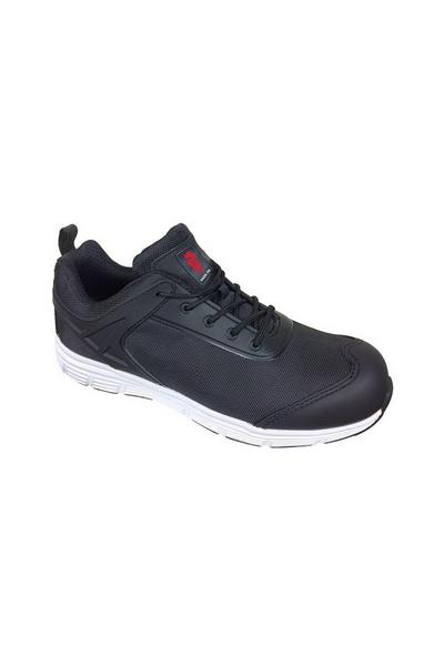 Warrior Black Lightweight Mesh Safety Trainers