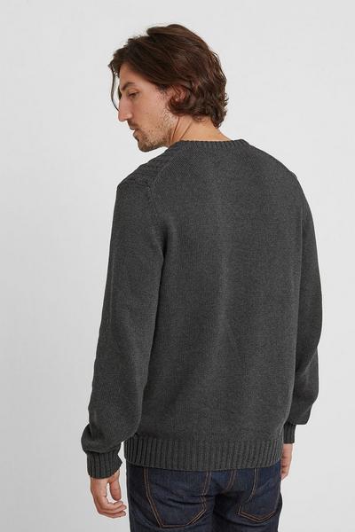 Tog 24 Dark Grey 'Aaron' Cable Knit Jumper