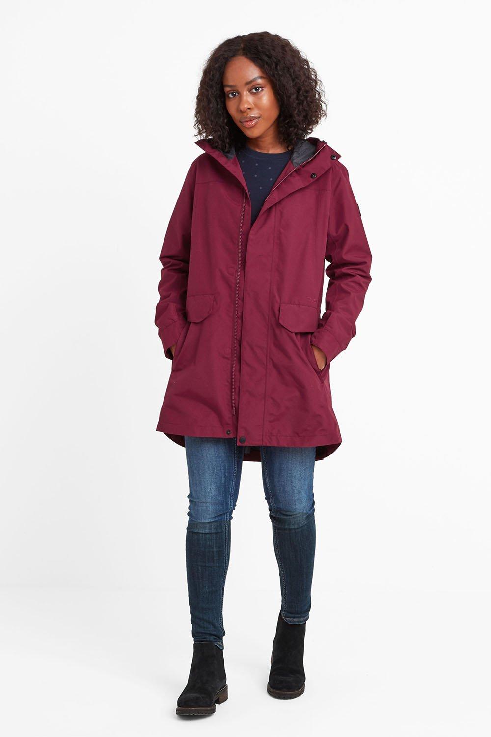 ladies waterproof coat with hood