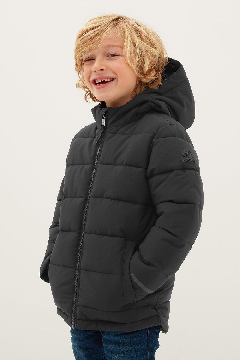 boys long puffer coat