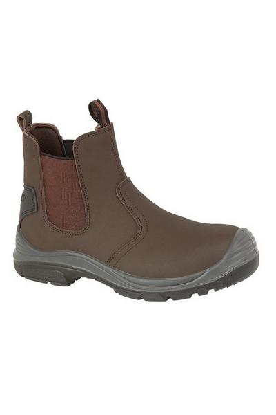 Grafters Brown Steel Toe Safety Dealer Boots