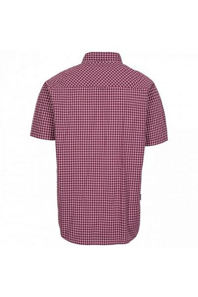 Trespass Purple Uttoxeter Short Sleeve Cotton Shirt