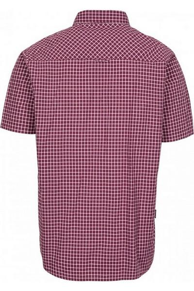 Trespass Purple Uttoxeter Short Sleeve Cotton Shirt