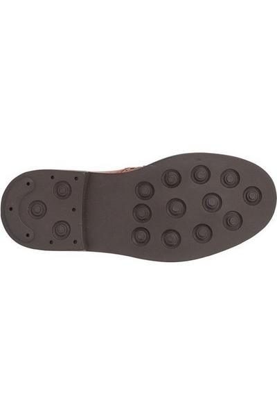 Roamers Tan Leather Ankle Boots
