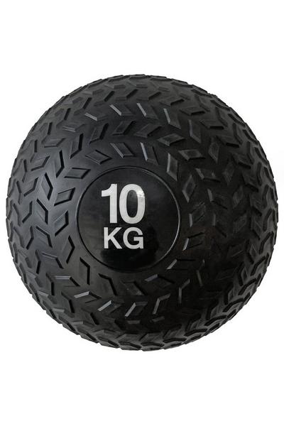 Rockbase Sports Black 10Kg New Heavy Duty Weight Slam Ball
