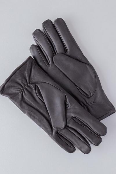 Lakeland Leather Brown 'Laura' Quilted Leather Gloves