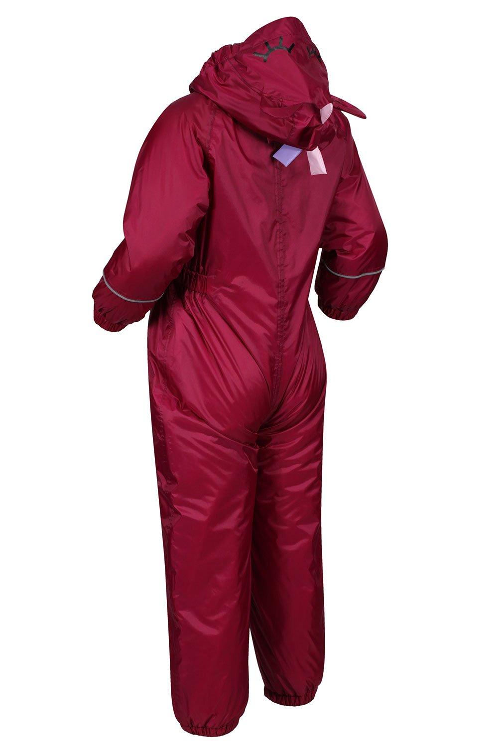 Playshoes Baby Fleece-Overall atmungsaktiver Unisex-Jumpsuit für Jungen und Mädchen mit langem Reißverschluss und Kapuze mit Sternen-Muster 