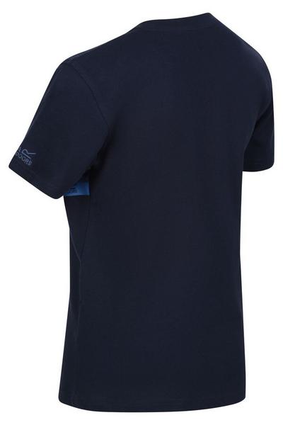 Regatta Mid Navy Jersey Coolweave 'Bosley V' Short Sleeve T-Shirt