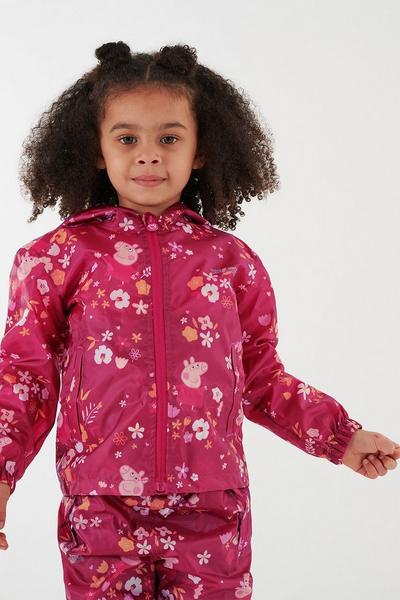 Regatta Dark Pink 'Peppa Pack-It Jacket' Isolite Waterproof Walking Jacket