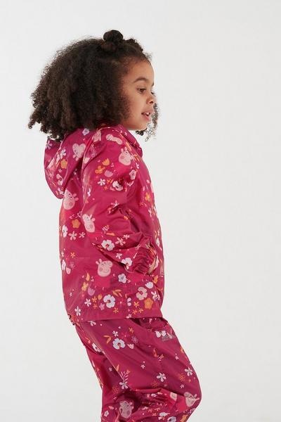 Regatta Dark Pink 'Peppa Pack-It Jacket' Isolite Waterproof Walking Jacket