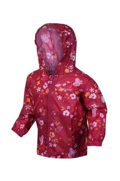 Regatta Dark Pink 'Peppa Pack-It Jacket' Isolite Waterproof Walking Jacket