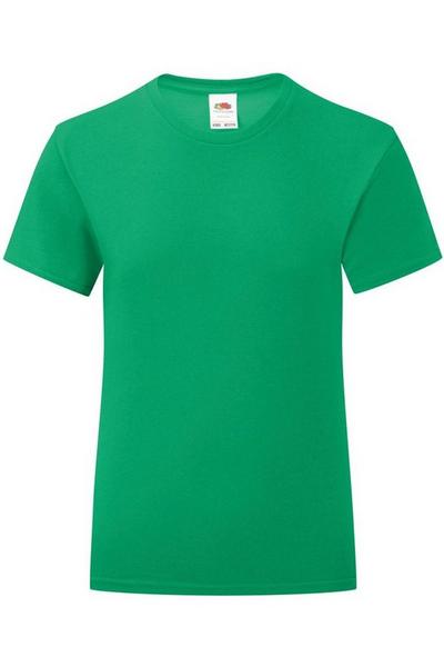 Fruit of the Loom Green Iconic T-Shirt
