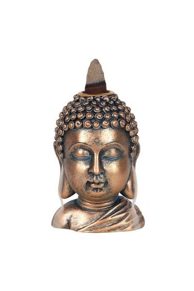 Something Different Bronze Buddha Head Backflow Burner