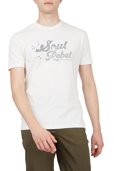 Ben Sherman Ivory Retro Type Tee