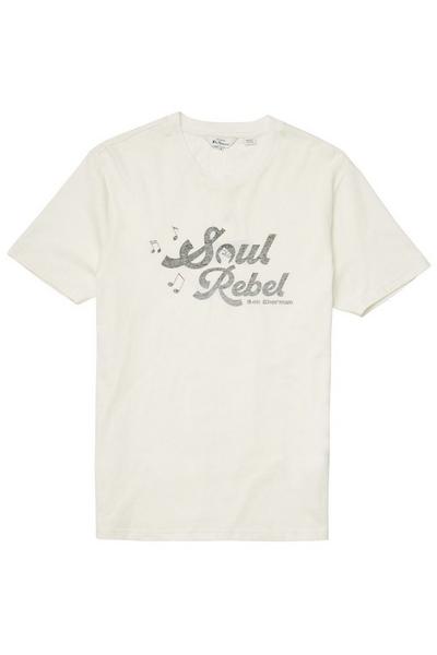Ben Sherman Ivory Retro Type Tee