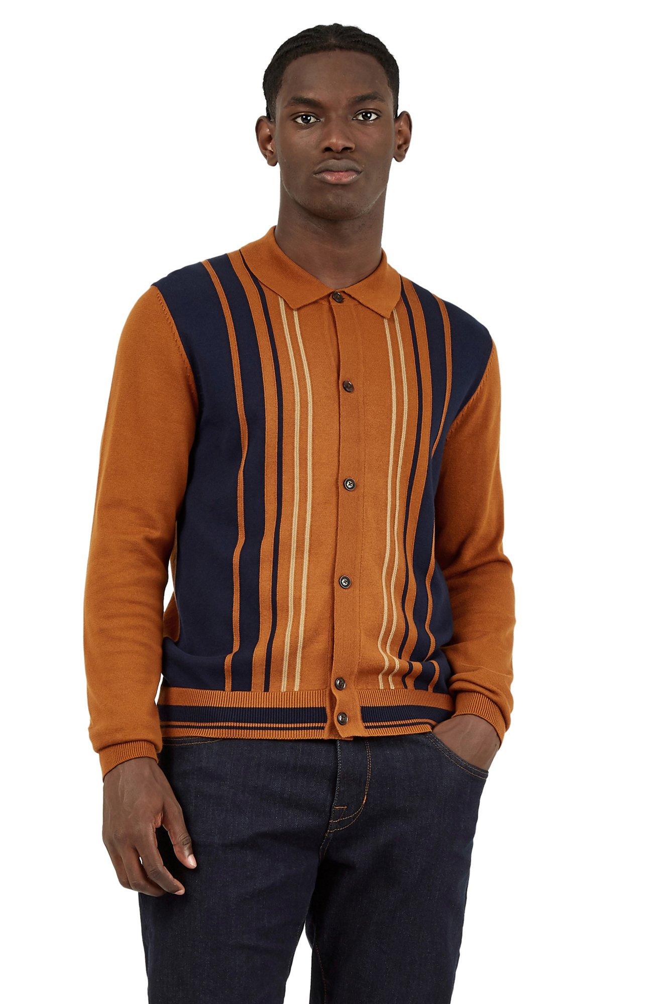 Jumpers & Cardigans | Button Through Knitted Polo | Ben Sherman