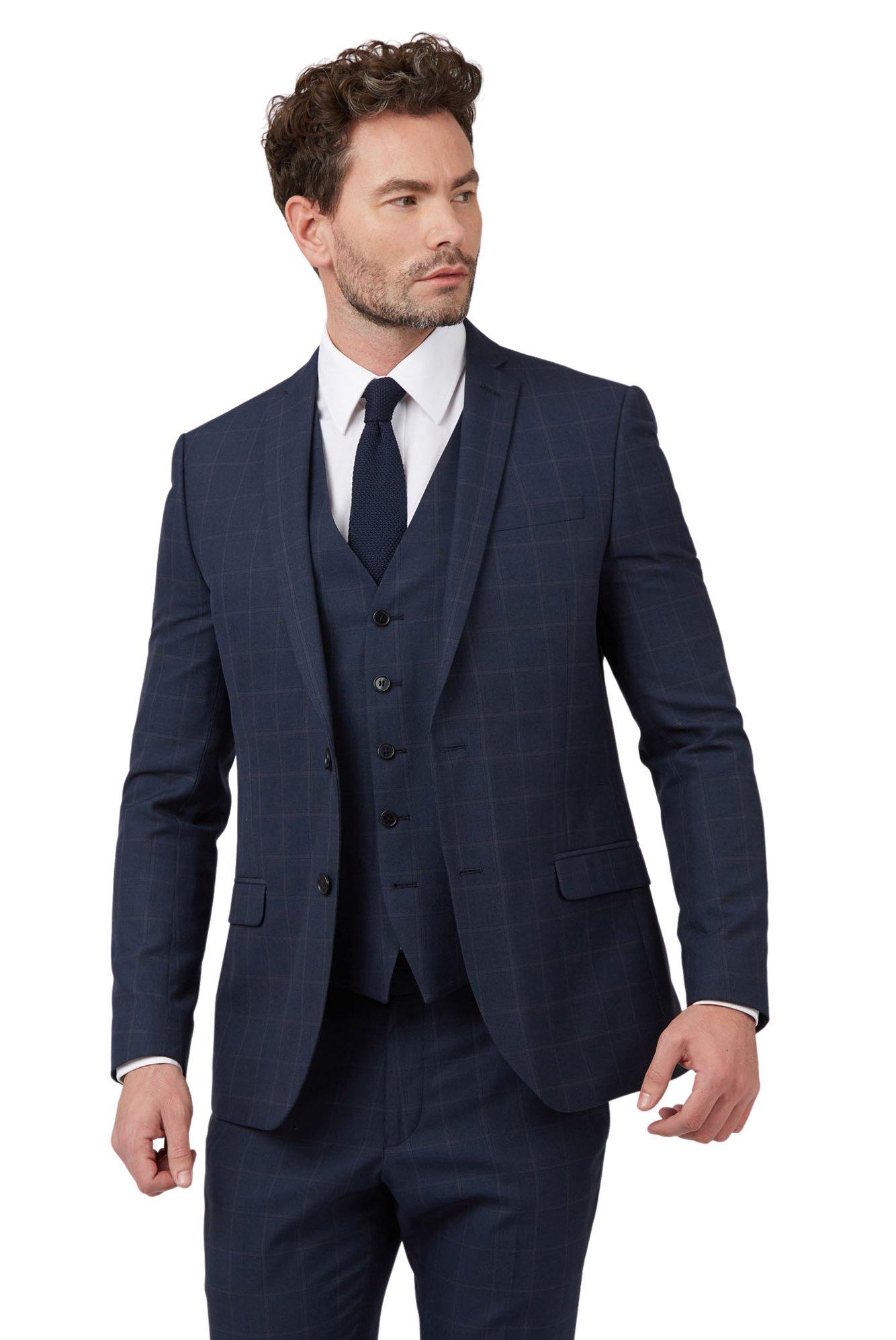 debenhams grey suit