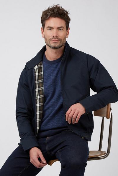 Racing Green Navy Knit Crew
