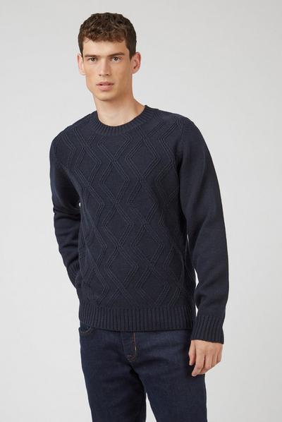Ben Sherman Navy Cable Crew
