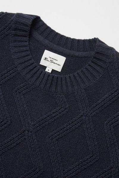 Ben Sherman Navy Cable Crew