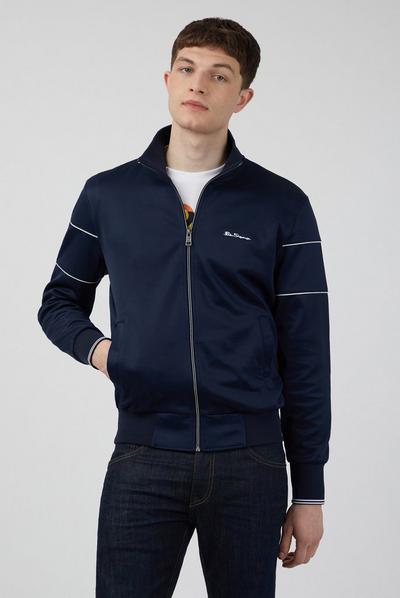 Ben Sherman Navy Stripe Sleeve Tricot