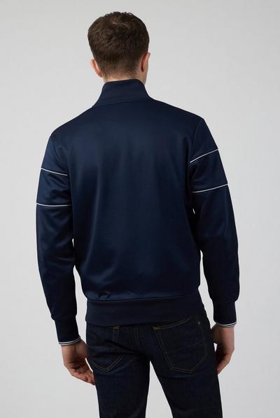 Ben Sherman Navy Stripe Sleeve Tricot