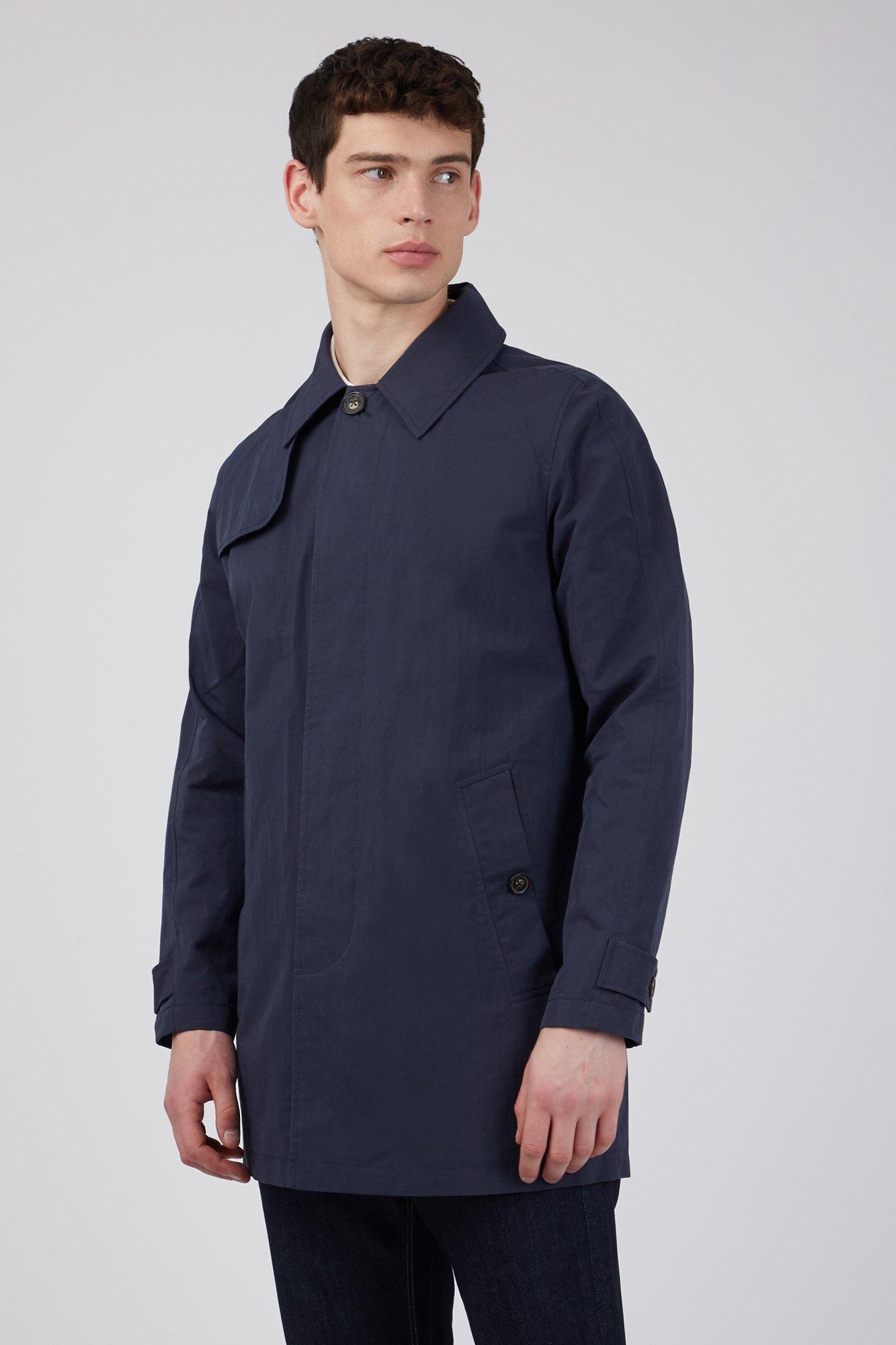 mens padded mac coat