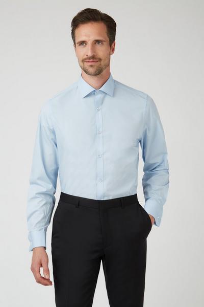 Limehaus Pale Blue Poplin Regular Shirt
