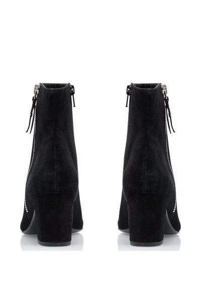 Dune London Black 'Oricle' Suede Ankle Boots