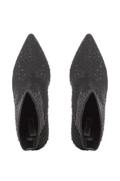 Dune London Black 'Opulent' Ankle Boots