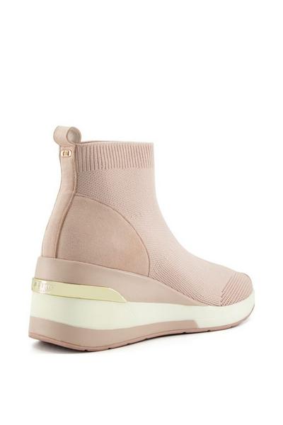 Dune London Nude Wide Fit 'Engel' Trainers