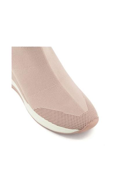 Dune London Nude Wide Fit 'Engel' Trainers
