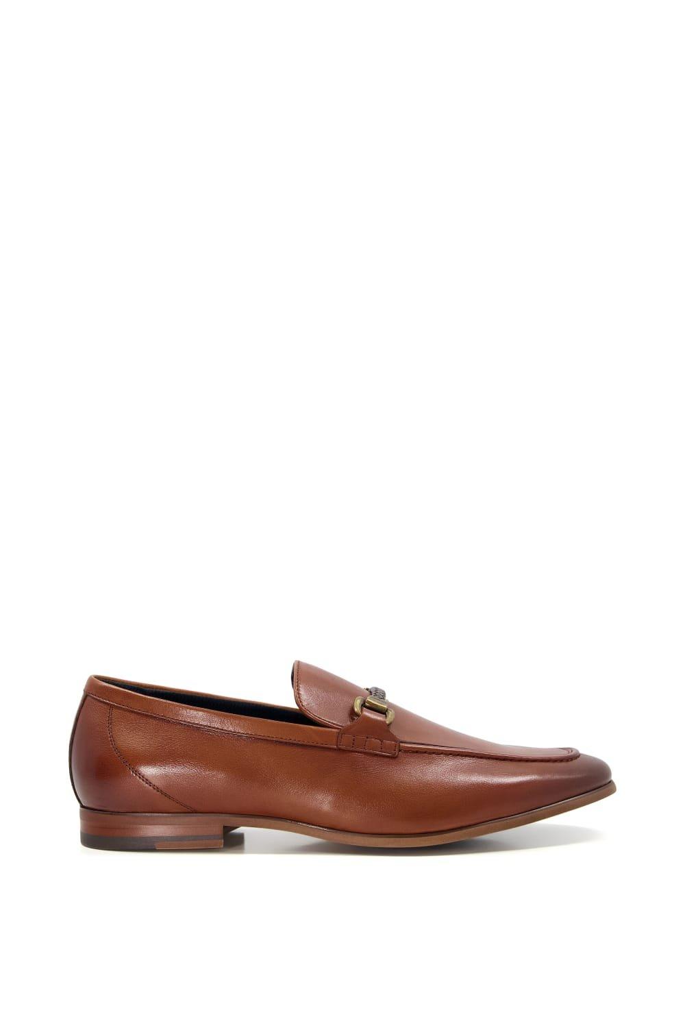 Dune London Wide Fit 'Santino' Leather Loafers | Debenhams