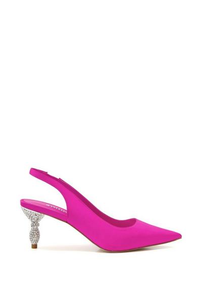 Dune London Pink 'Cristal' Court Shoes