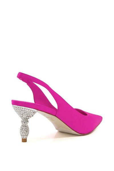 Dune London Pink 'Cristal' Court Shoes