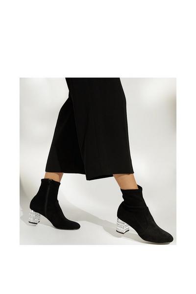 Dune London Black 'Optimal' Sock Boots
