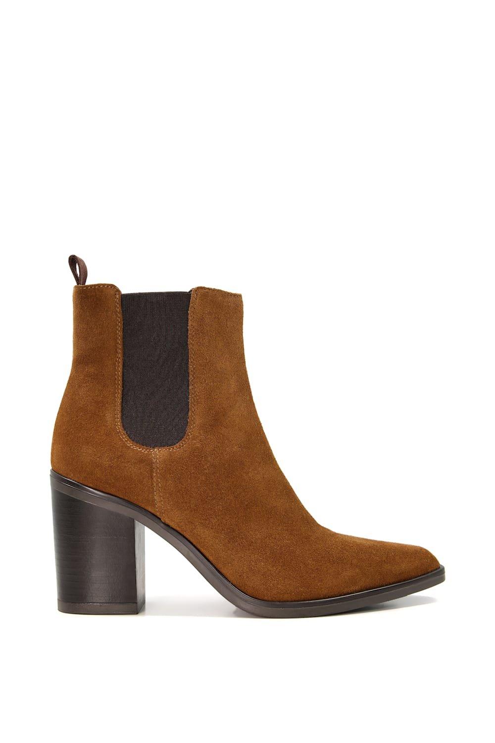 Boots | 'Prea' Suede Western Boots | Dune London