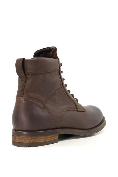Dune London Brown 'Cromford' Leather Smart Boots