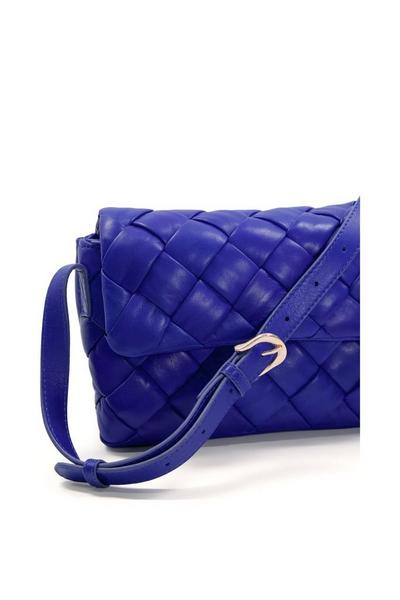 Dune London Blue 'Dempsy' Leather Cross Body Bag