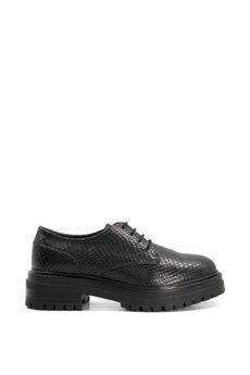Dune London Black 'Forever' Lace Up Shoes
