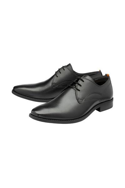Frank Wright Black 'Ivy' Leather Derby Shoe