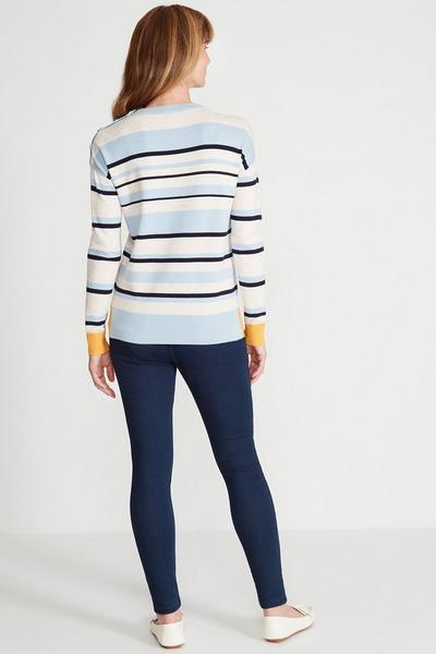 Spirit Blue Block Stripe Jumper