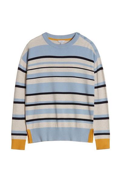 Spirit Blue Block Stripe Jumper